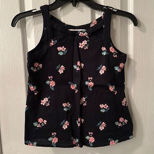 Girls Abercrombie Kids flowered tank top